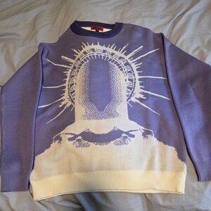 Purple Graphic Sweater Madeon * RARE